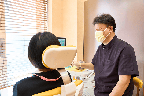 枚方市樟葉の歯医者、たかぎ歯科クリニックの保険のむし歯治療の特徴むし歯の検査・診断方法｜口腔内カメラ診断